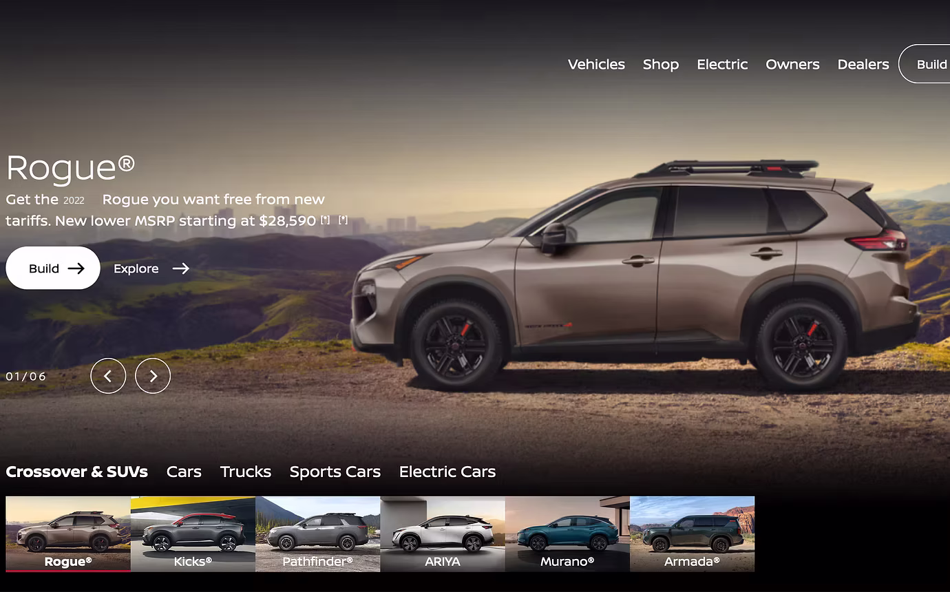 Nissan 2025 Rogue hero
